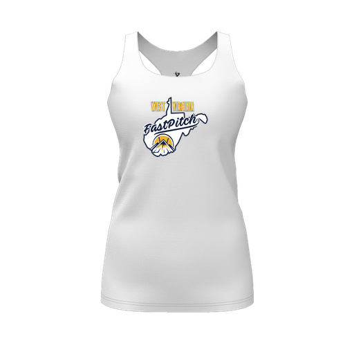 [FT0TRBWH-FYS-LOGO1] Decker Racerback Tank Top (Female Youth S, White, Logo 1)