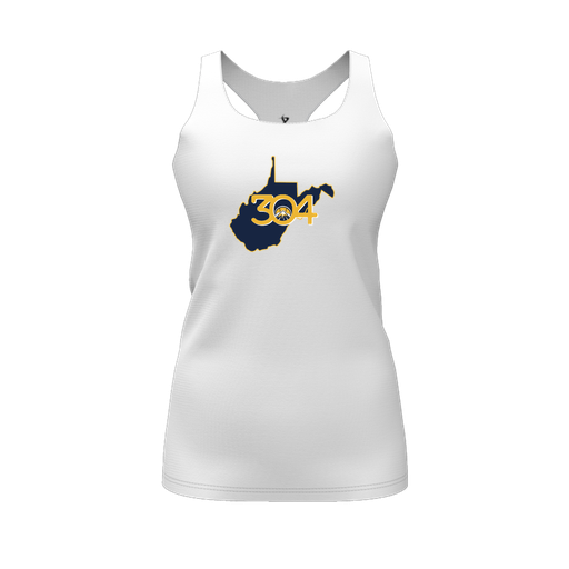 [FT0TRBWH-FYS-LOGO2] Decker Racerback Tank Top (Female Youth S, White, Logo 2)