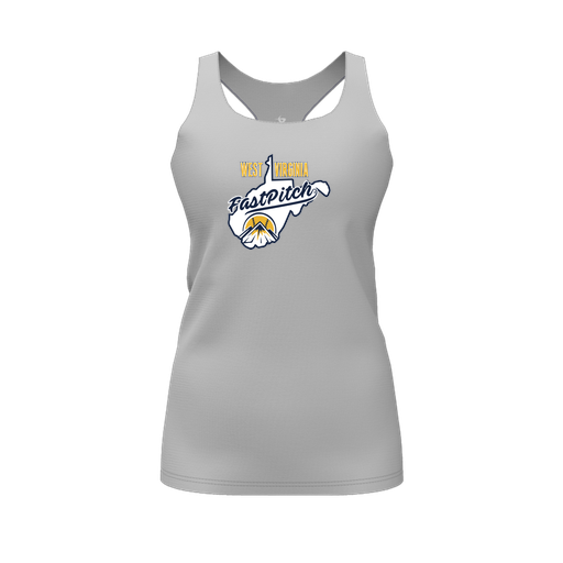 [FT0TRBGY-FYS-LOGO1] Decker Racerback Tank Top (Female Youth S, Gray, Logo 1)