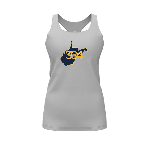 [FT0TRBGY-FYS-LOGO2] Decker Racerback Tank Top (Female Youth S, Gray, Logo 2)