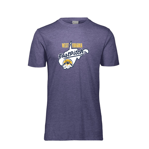 [FTSCUBNV-YS-LOGO1] Decker Youth Tri-Blend T-Shirt - Short Sleeve (Youth S, Navy, Logo 1)