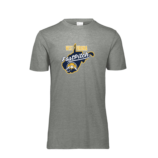 [FTSCUBGY-YS-LOGO3] Decker Youth Tri-Blend T-Shirt - Short Sleeve (Youth S, Gray, Logo 3)