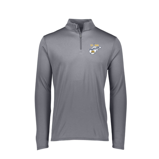 [FTLQFLGY-FAXS-LOGO1] Decker Women's Flex-Lite 1/4 Zip Shirt (Female Adult XS, Gray, Logo 1)
