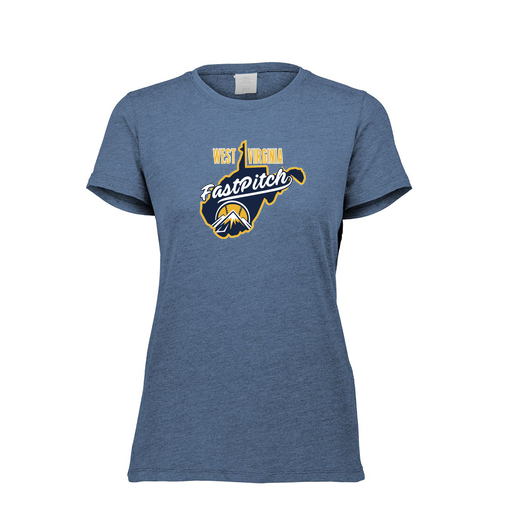 [FTSCUBNV-FAXS-LOGO3] Decker Women's Tri-Blend T-Shirt - Short Sleeve (Female Adult XS, Navy, Logo 3)