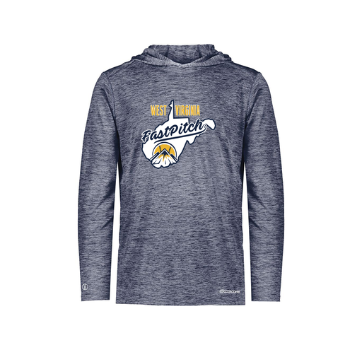 [FOLHCGNV-YS-LOGO1] Decker Youth Charge Hoodie (Youth S, Navy, Logo 1)