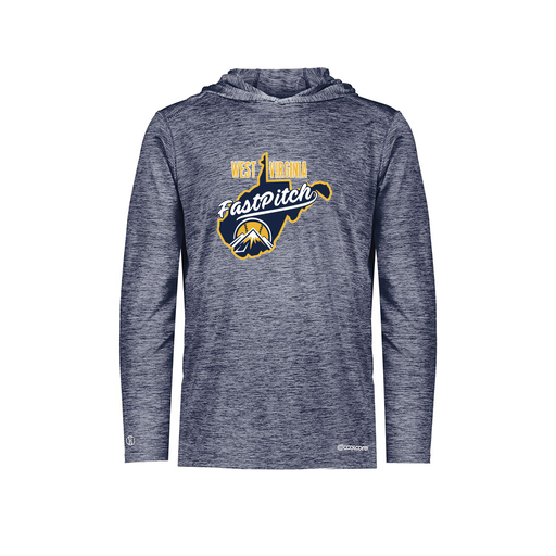 [FOLHCGNV-YS-LOGO3] Decker Youth Charge Hoodie (Youth S, Navy, Logo 3)