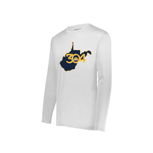 [222822.005.XS-LOGO2] Men's LS Smooth Sport Shirt (Adult XS, White, Logo 2)