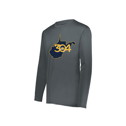 [222822.059.XS-LOGO2] Men's LS Smooth Sport Shirt (Adult XS, Gray, Logo 2)